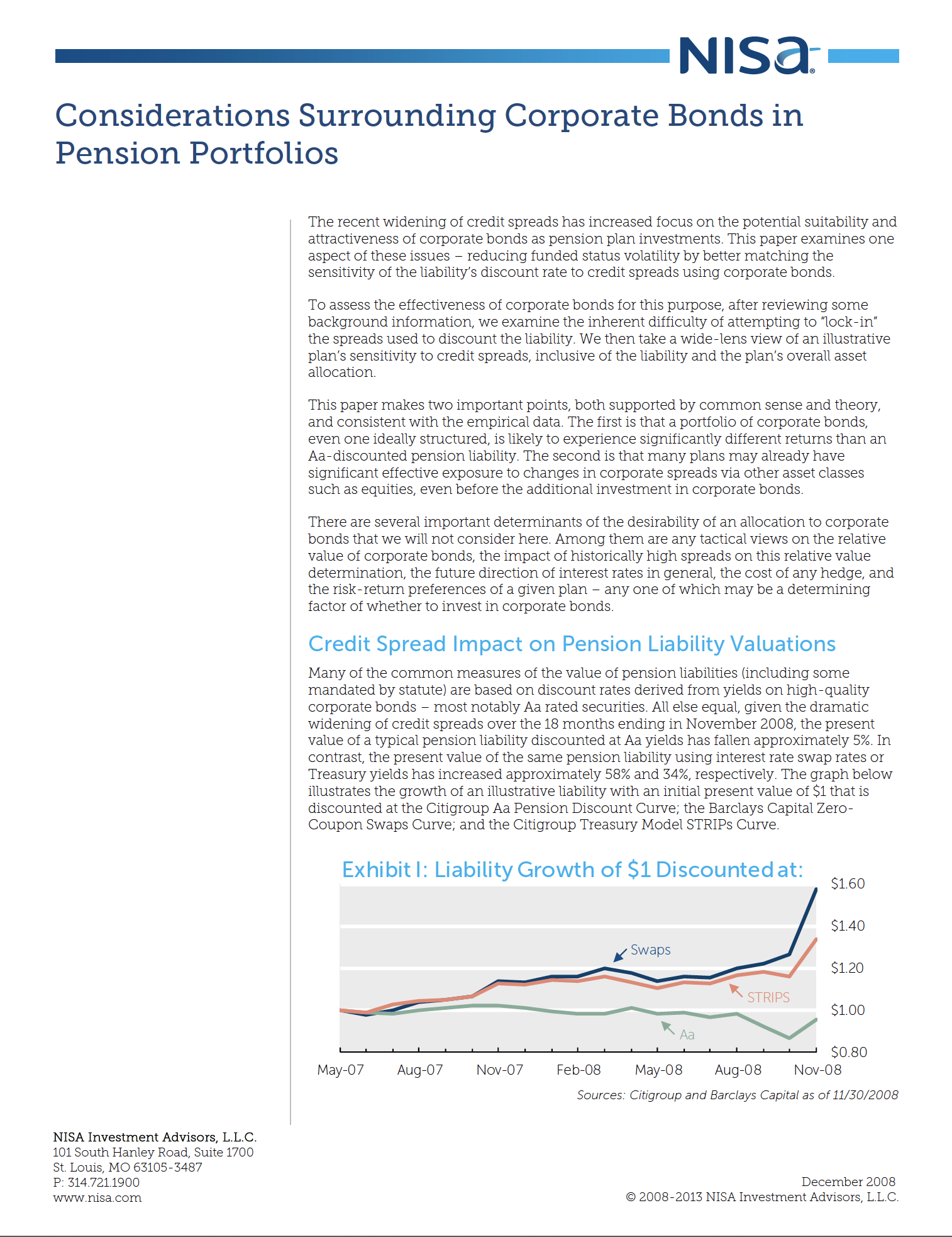 NISA Corporate Bonds In Pension Portfolios