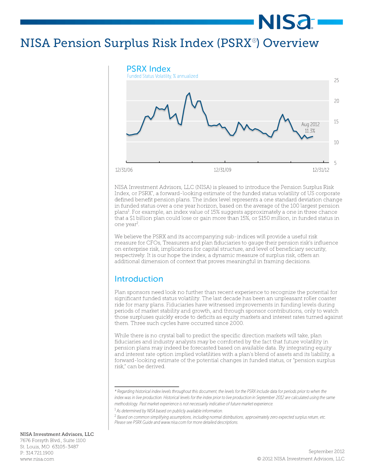 NISA PSRX Overview