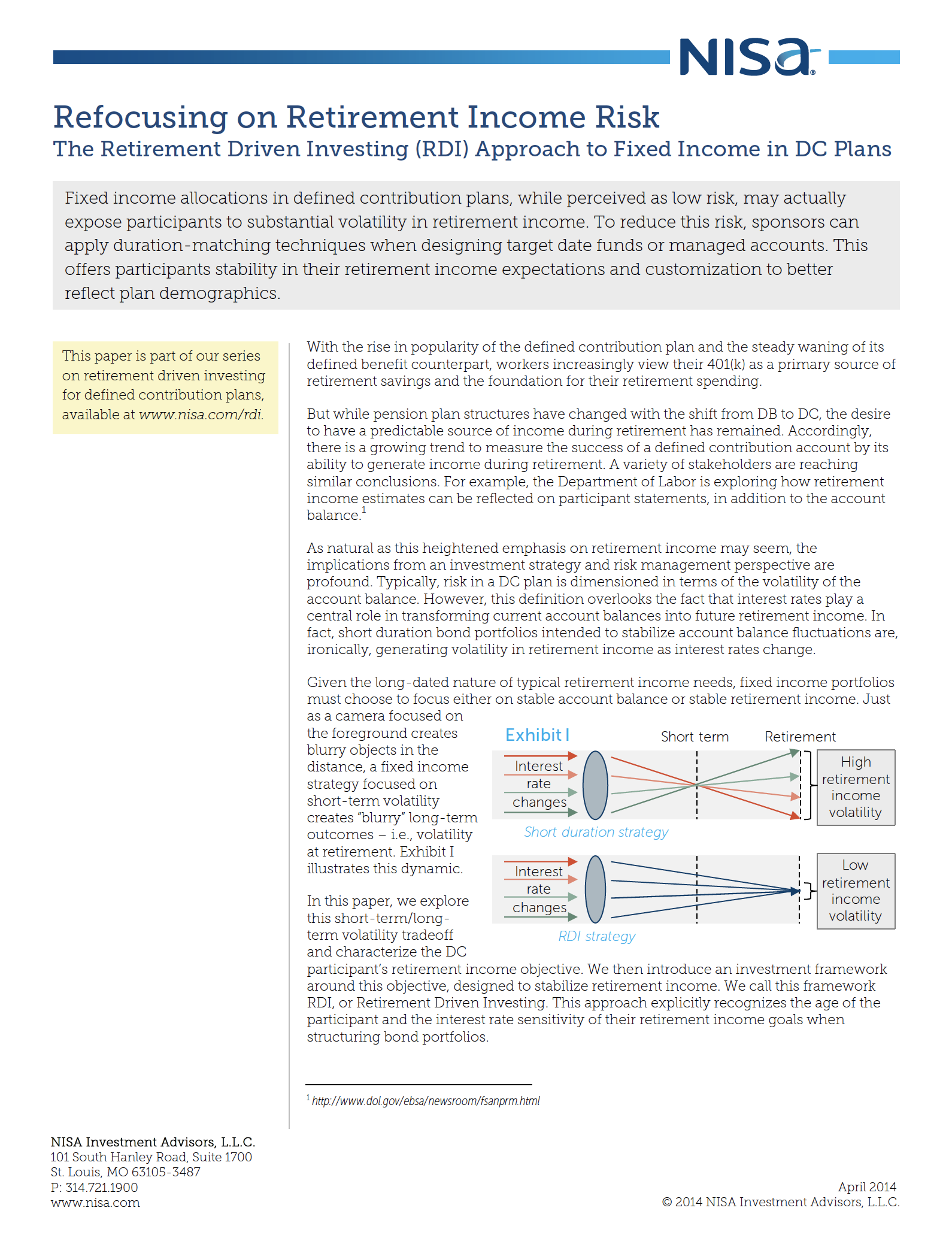 Refocusing on Retirement Income Risk