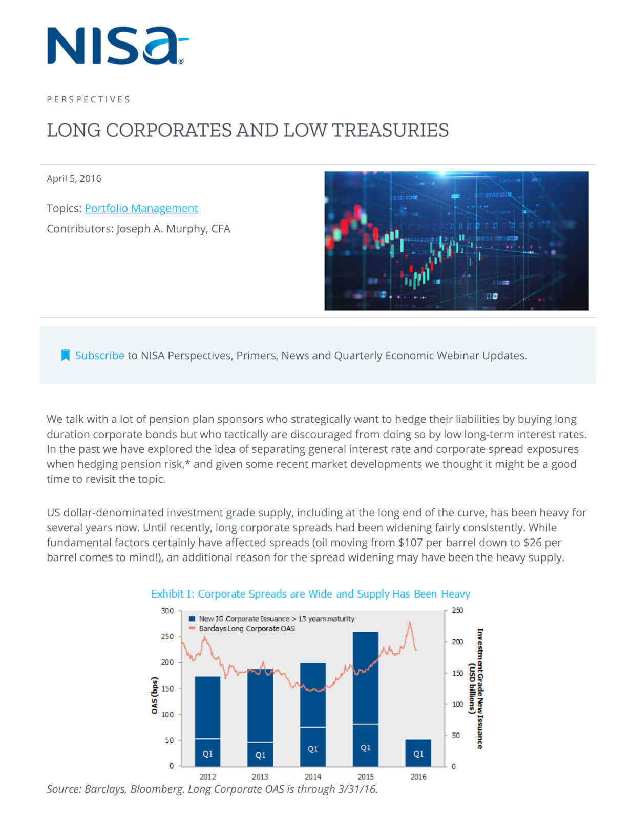 Long Corporates and Low Treasuries NISA Investment Advisors, LLC
