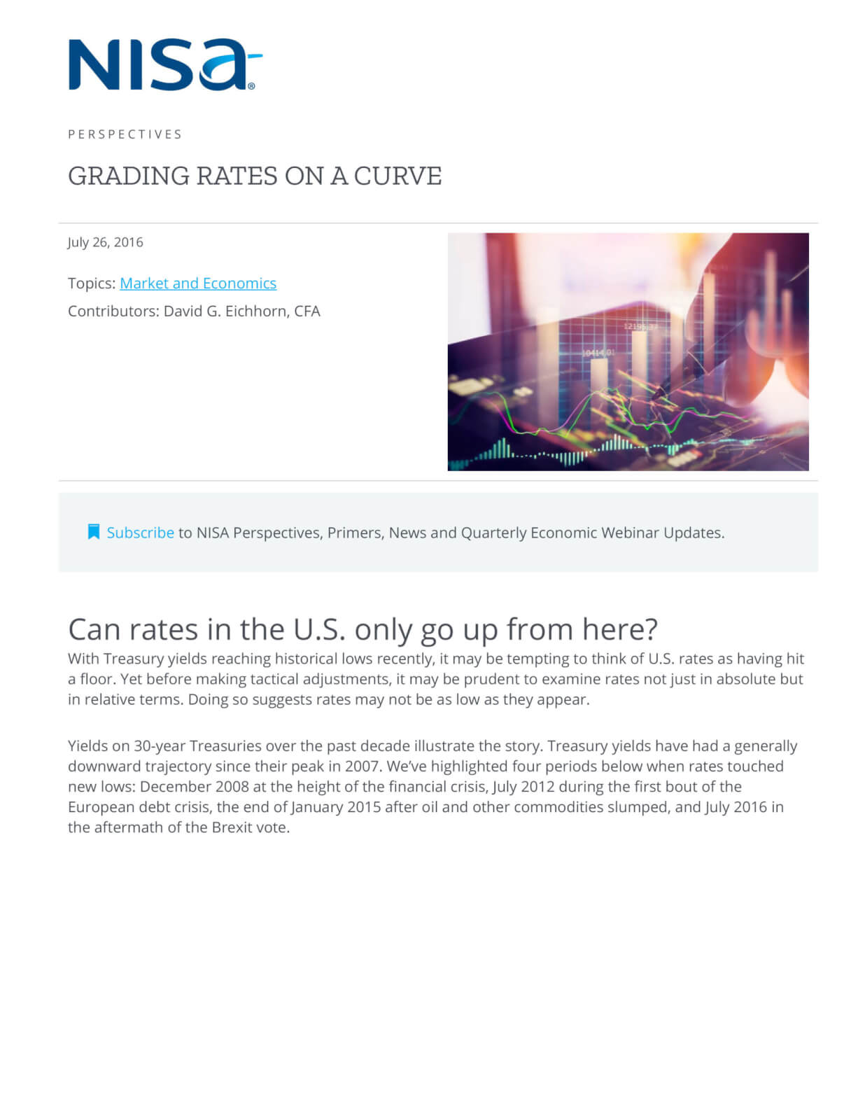 Grading Rates on a Curve NISA Investment Advisors, LLC