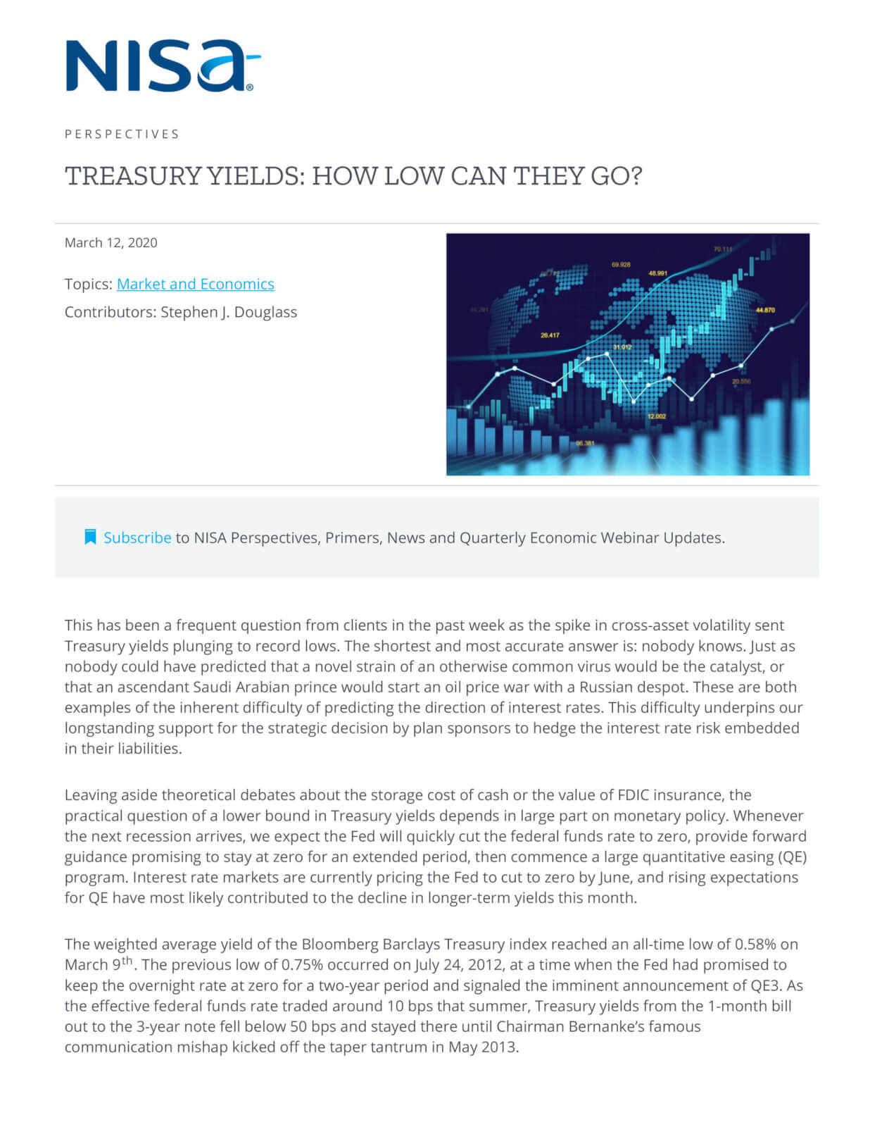 Treasury Yields: How Low Can They Go? | NISA