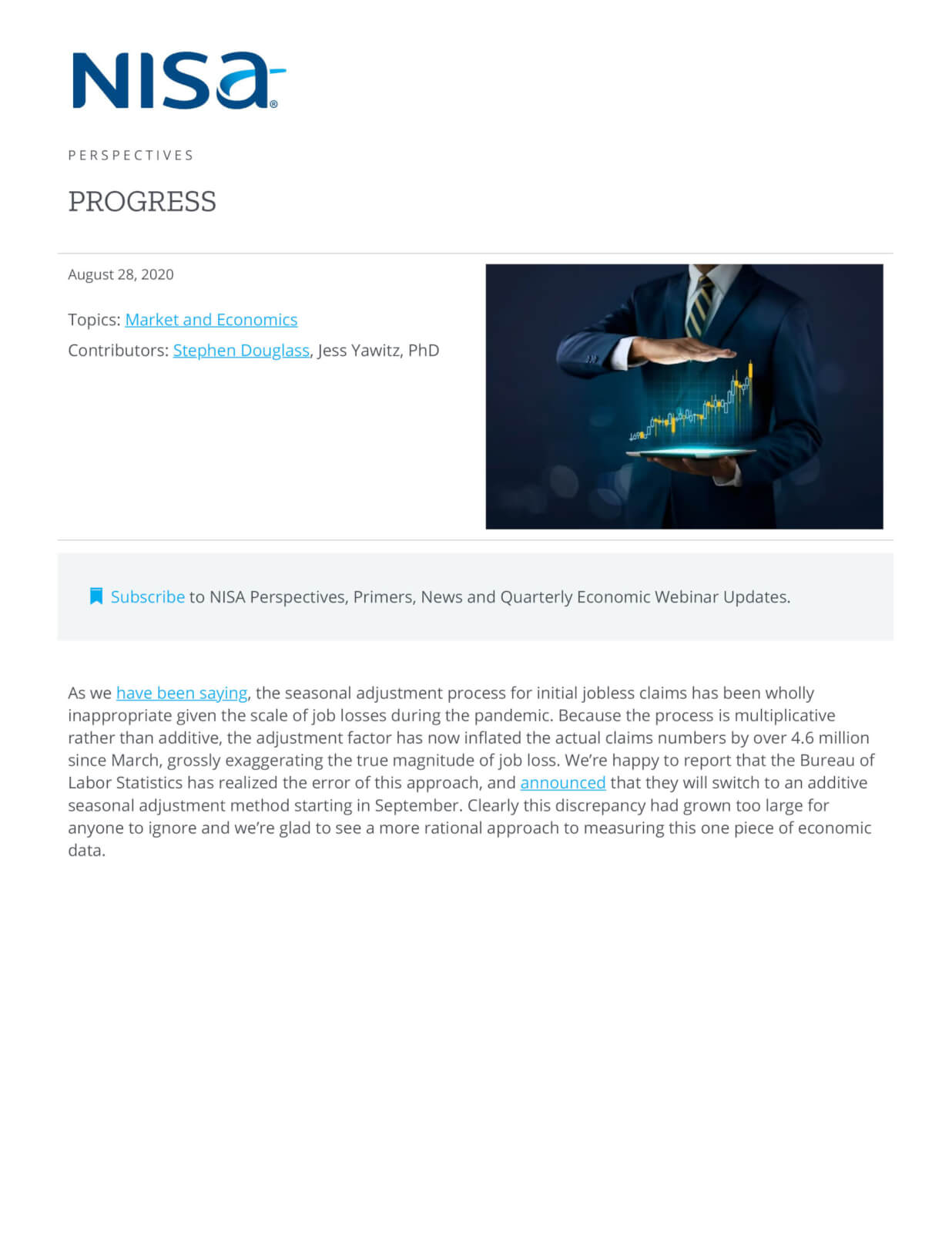 Progress NISA Investment Advisors, LLC