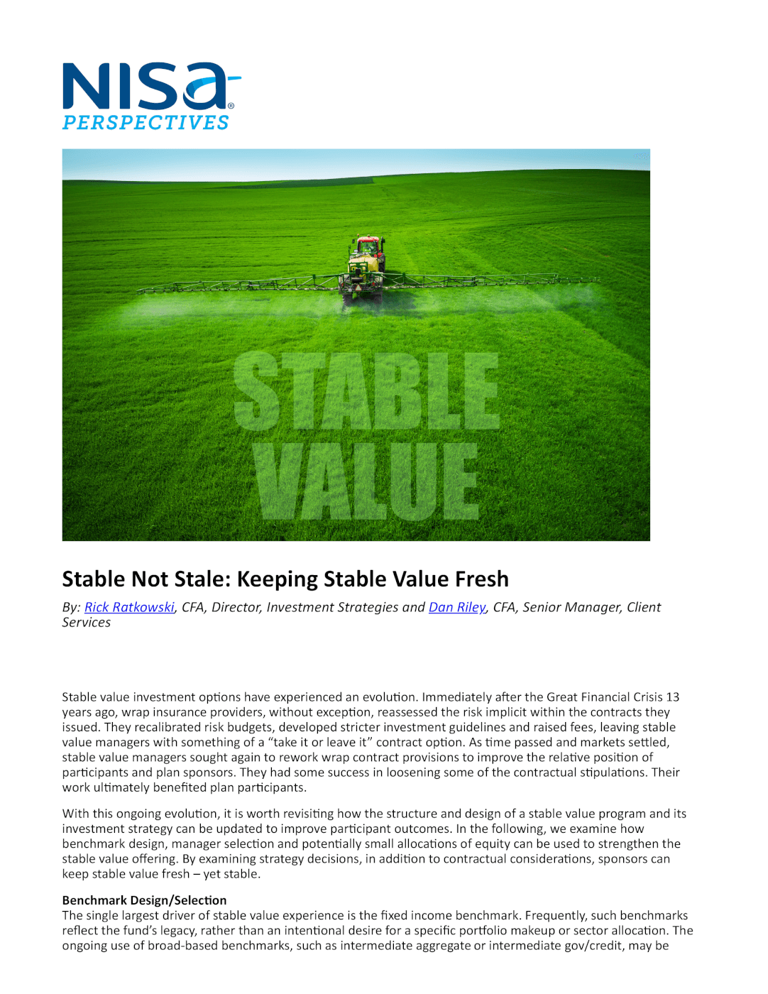 Stable Not Stale Keeping Stable Value Fresh