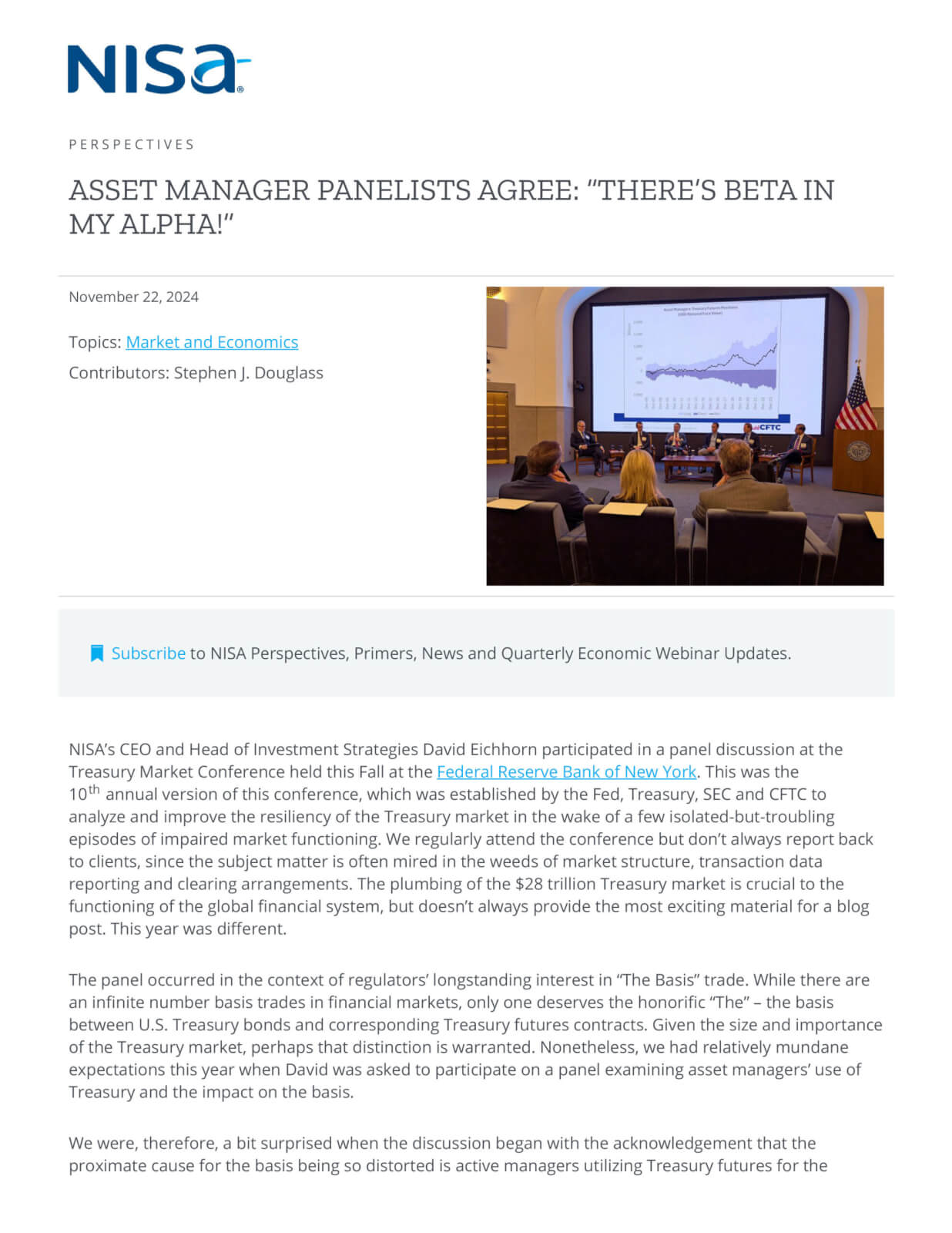 Asset Manager Panelists Agree: “There’s Beta in My Alpha!”