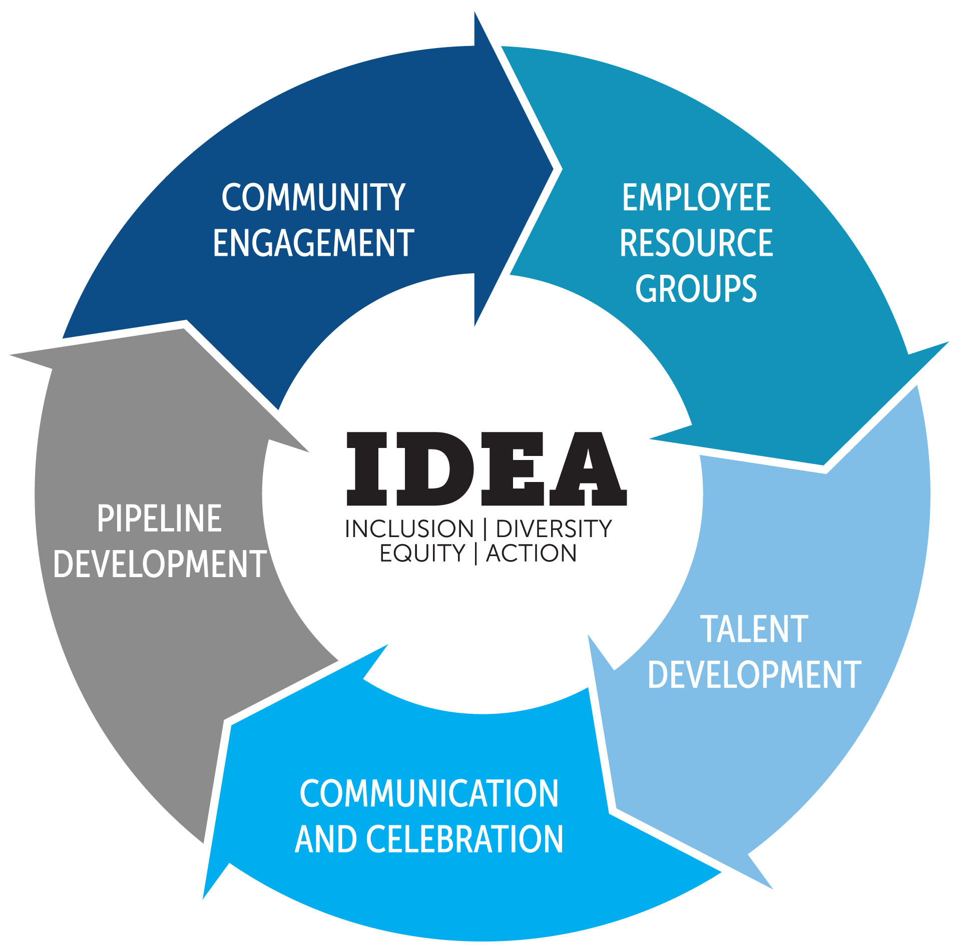 Graphic outlining IDEA team